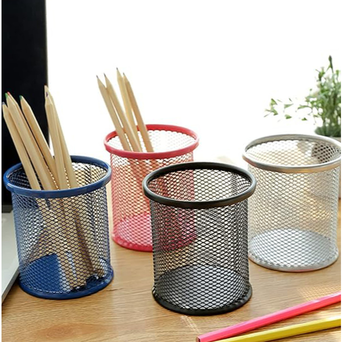 KIT Porta Lápis de Arame Redondo, Organizador de Mesa para Lápis, Canetas, Marcadores, Lapiseiras em Oferta na Shopee