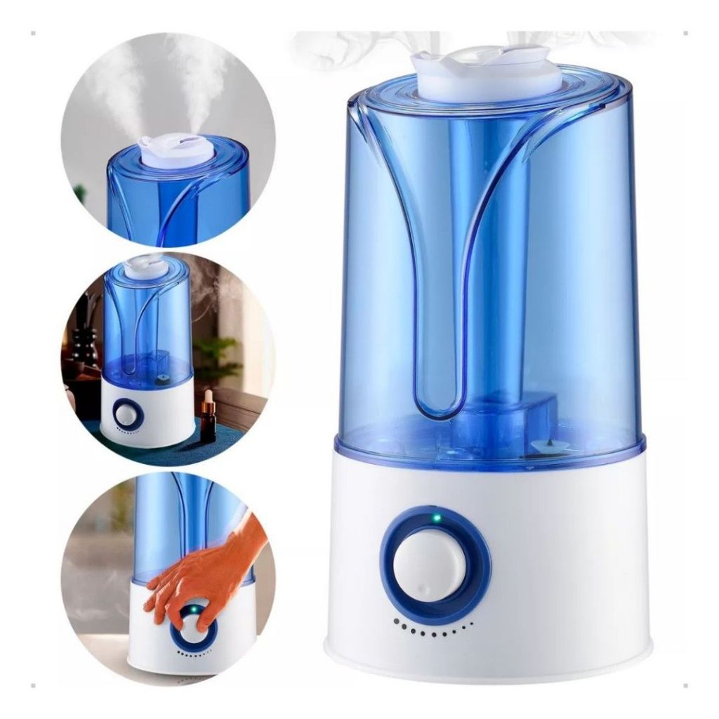 Umidificador De Ar 2L 3,5L 2.6L 2,7L Ultrassônico Saida Dupla Tratamento Respiratório Difusor Grande Bivolt Led em Oferta na Shopee