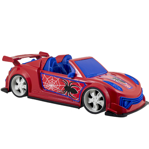 Carrinho Conversível Infantil Luxo Aranha Spider Vermelho e Azul - Certificado Inmetro - QUEEN SHOP em Oferta na Shopee