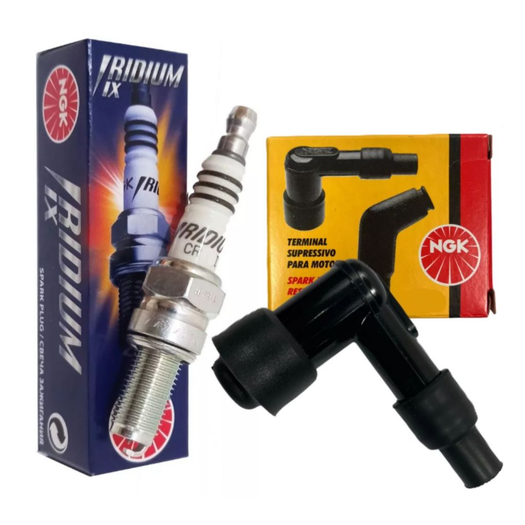 Vela Iridium e Cachimbo P/ Suzuki Intruder 125 Ngk em Oferta na Shopee