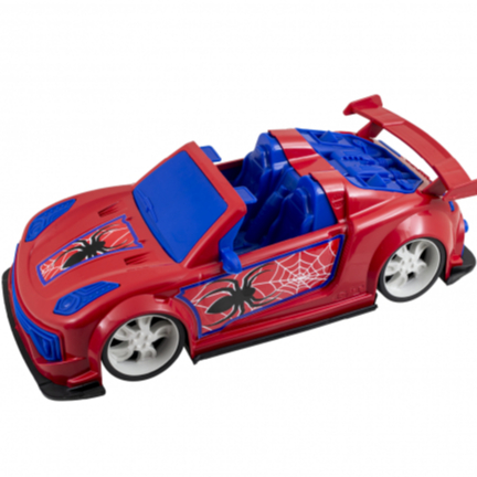 Carrinho Aranha Spider Vermelho e Azul Super Turbo Conversível Brinquedo Porsche Luxo - QUEEN SHOP em Oferta na Shopee