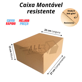 10 Caixas De Papelão 27x22x13 para Envios Correios e Ecommerce em Oferta na Shopee