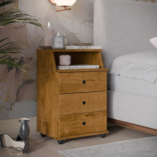 Mesa de Cabeceira Quarto Luxo com 3 Gavetas Varias Cores em Oferta na Shopee