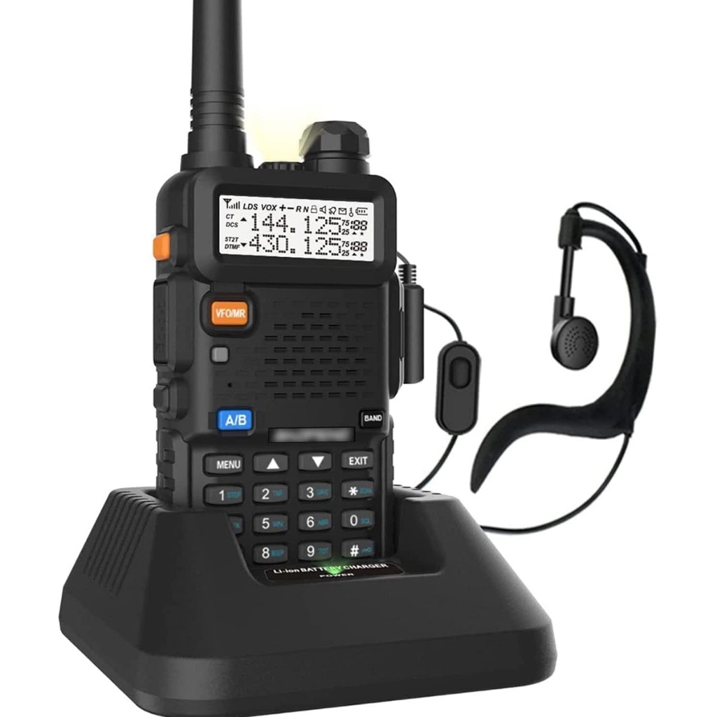 Radio Bidirecional B Ht Uv-5r Dual Band uhf+vhf Rádio + Fone Bateria 1800maH - Mobile & Gadgets