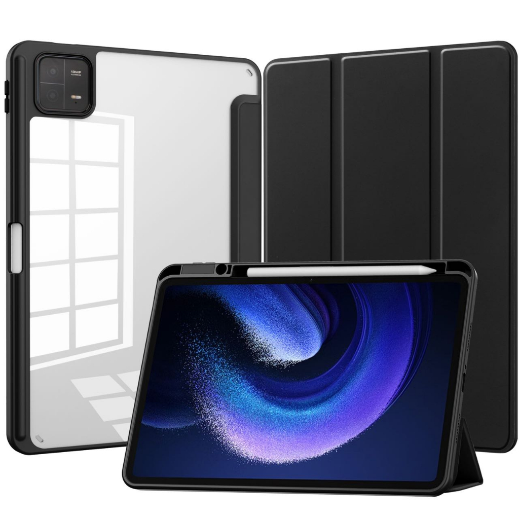 Capa Magnética Acrílico Para Xiaomi Pad 6/6 Pro/ Xiaomi Pad 7/7 Pro (2023-2024) Mi pad 11" Com Suporte Caneta