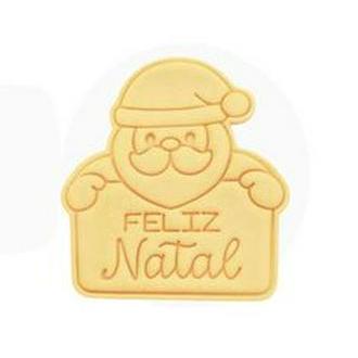 🎅🎄 Cortador Papai Noel Feliz Natal | Com Puxador Longo