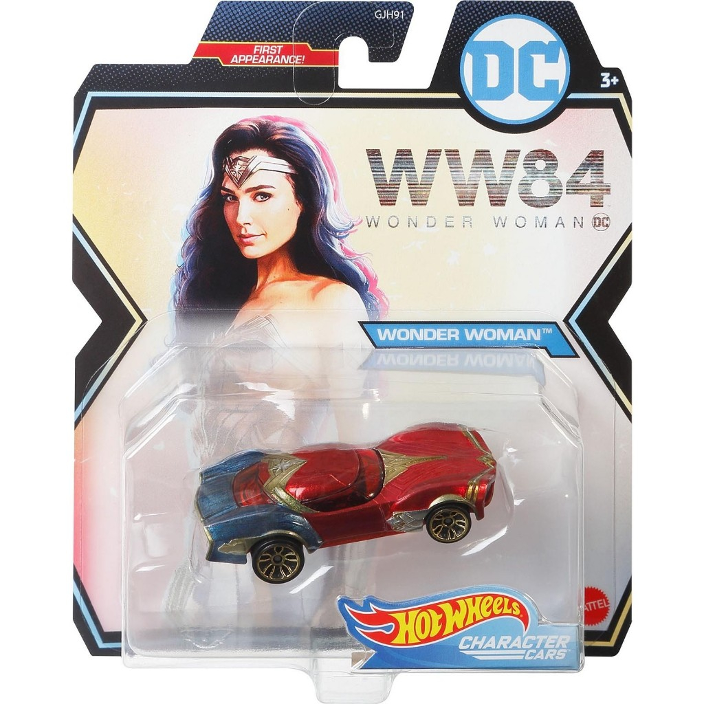 Hot Wheels - Mulher Maravilha WW84 - DC Comics - Character Cars - GJJ01 - Mattel