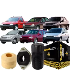 Kit Coxim Coifa Batente Dianteira Axios Corsa Celta Prisma