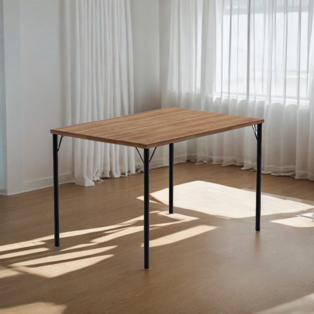 Mesa de Jantar Retangular 1,2m 1586 Carraro Freijó/Preto em Oferta na Shopee
