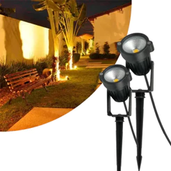 Luminária Espeto Jardim Cob Led 7W 9W à Prova D'água Underground Diversas Cores UNIFY
