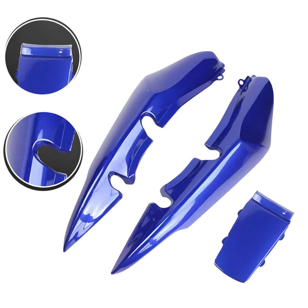 Carenagem Rabeta Completa Titan 150 2004 2005 2006 2007 2008 Azul Com Brilho Envernizado em Oferta na Shopee