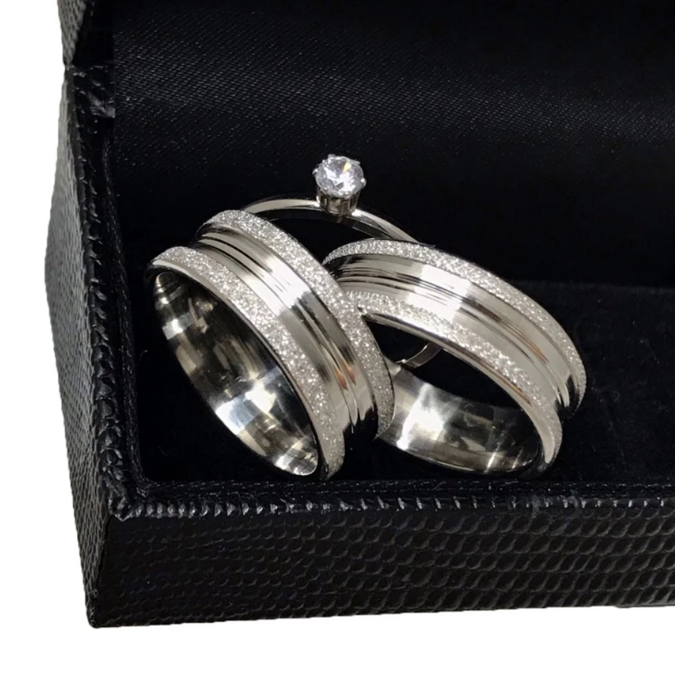 Aliança Prata Grossa - Comprar com Melhor Preço em Anéis