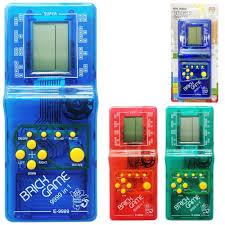 Vídeo Game Portátil 9999 Jogos em 1 Mini Game Antigo Retrô com cores aleatórias Transparente