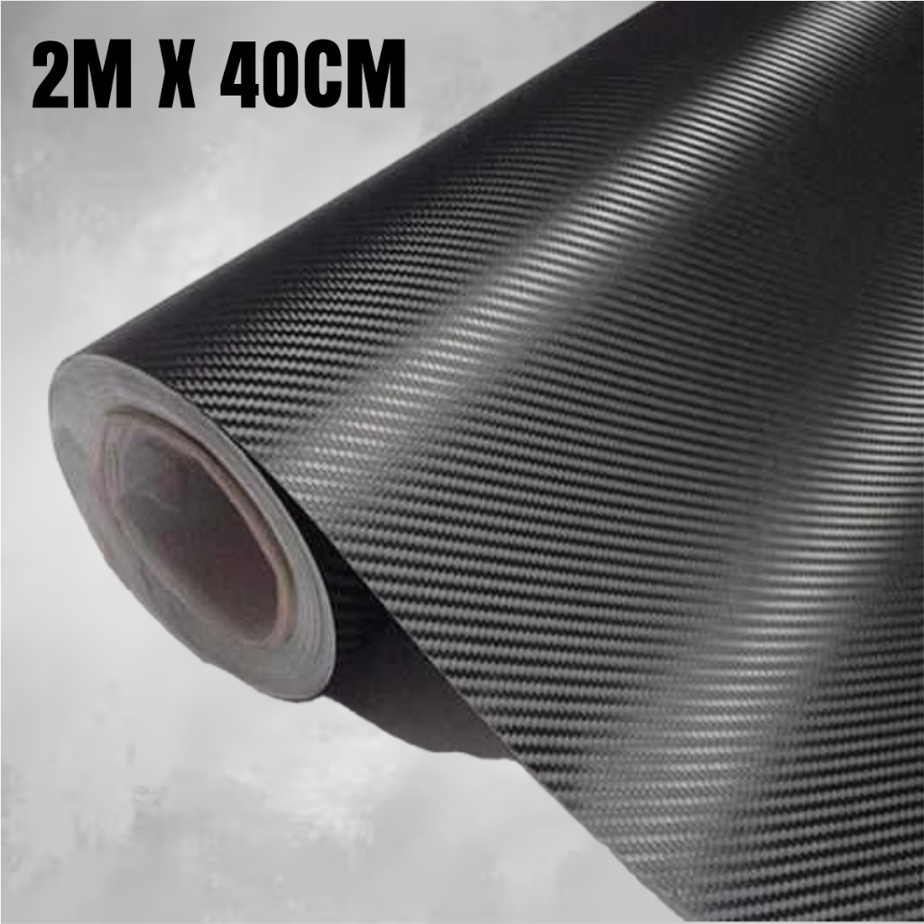 Adesivo Fibra De Carbono Envelopamento Capo Carro 2m X 40cm