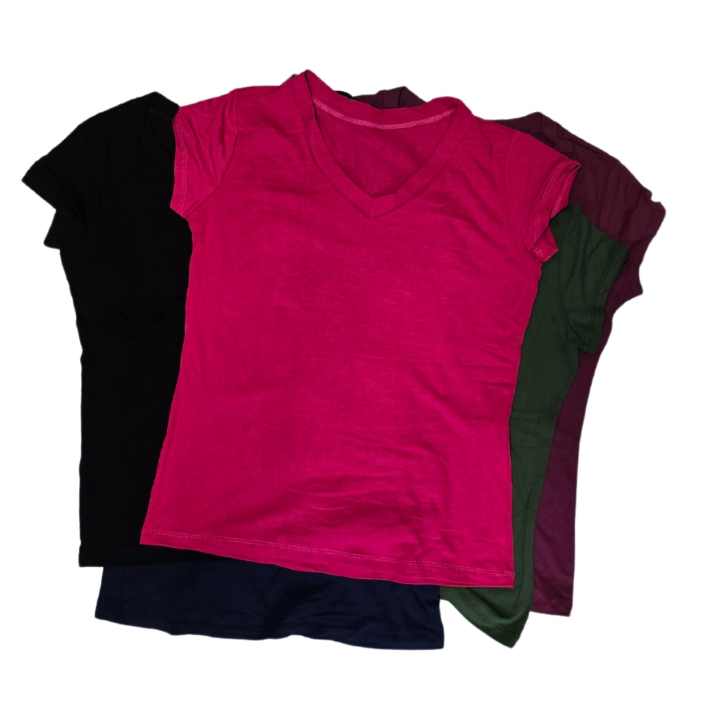 Kit 5 BabyLook Blusa Feminina P ao G3