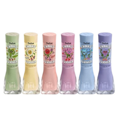 Kit Esmaltes Dailus Coleção Funky Flower 6 un Novo
