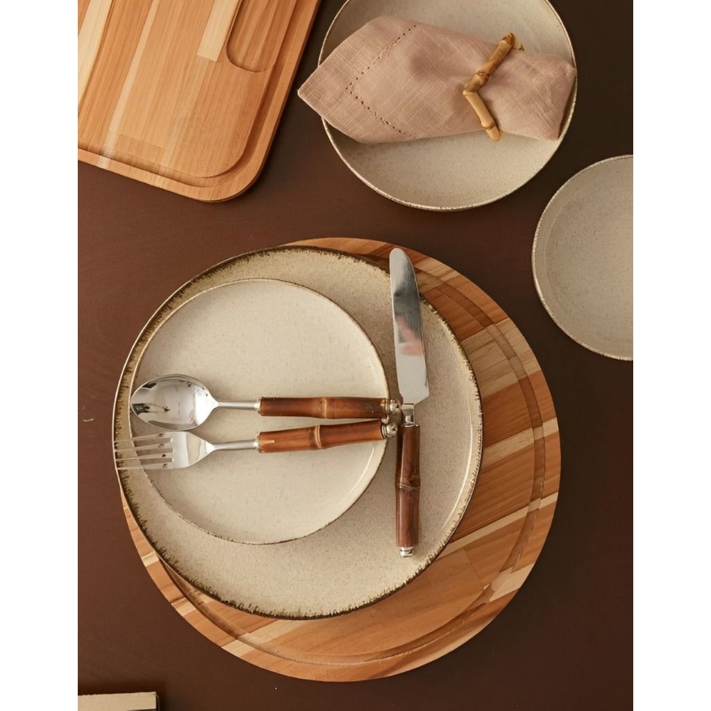 Prato Raso Moderno 100% Porcelana 27 cm