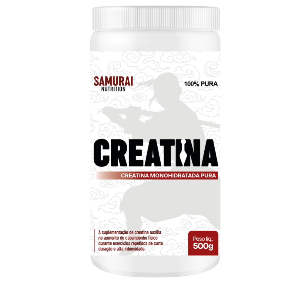 Creatina Monohidratada Pura 500g Pote  - Samurai Nutrition em Oferta na Shopee
