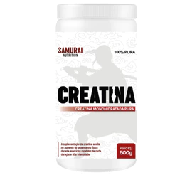 Creatina Monohidratada Pura 500g Pote - Samurai Nutrition