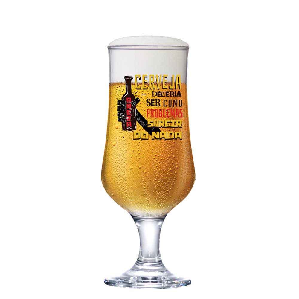 Taça de Vidro Barcelona Deveria Ser Como Para Cerveja 385ml - Ruvolo - Home & Living