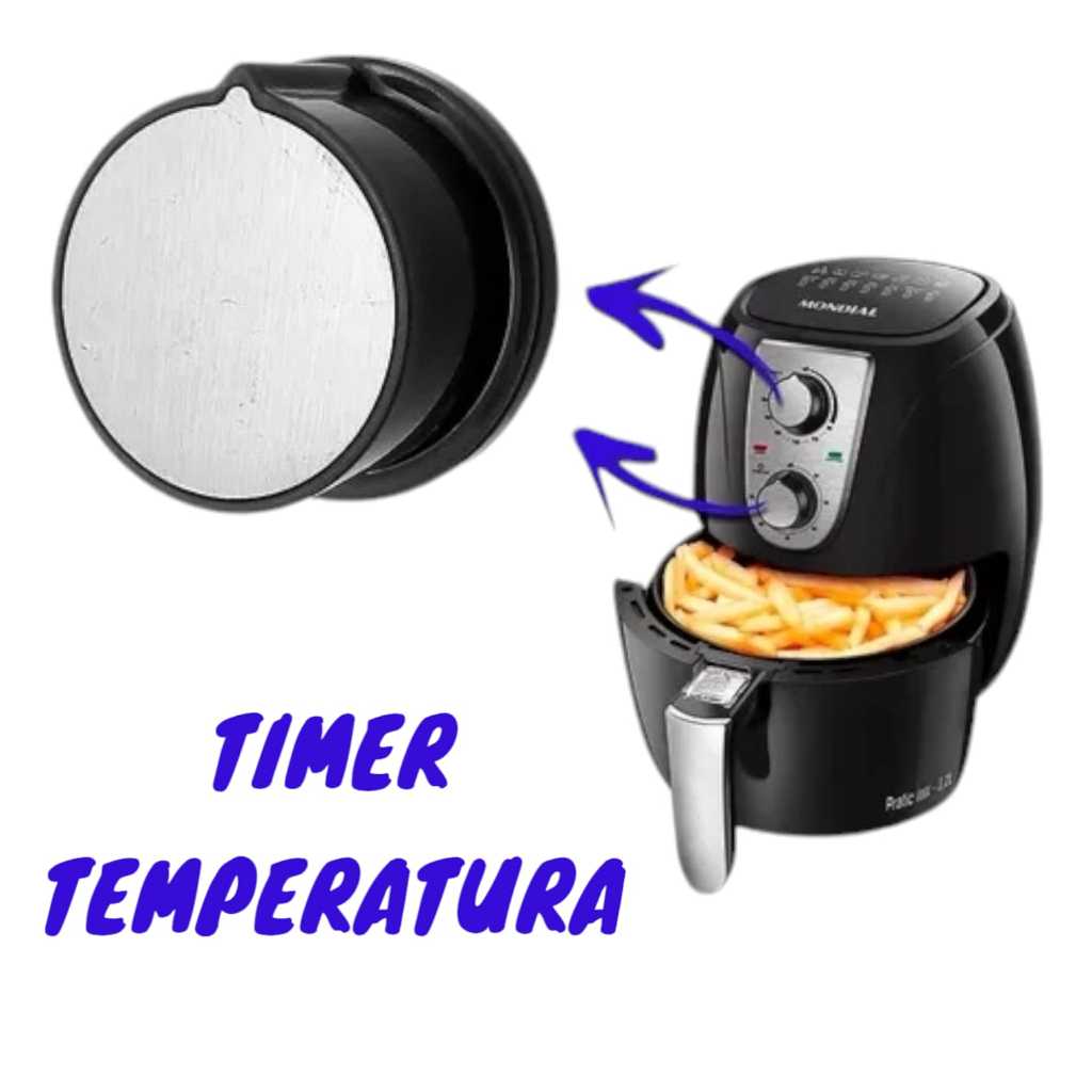 Botão Timer Temperatura compatível com Air Fryer Mondial Af33 Af34