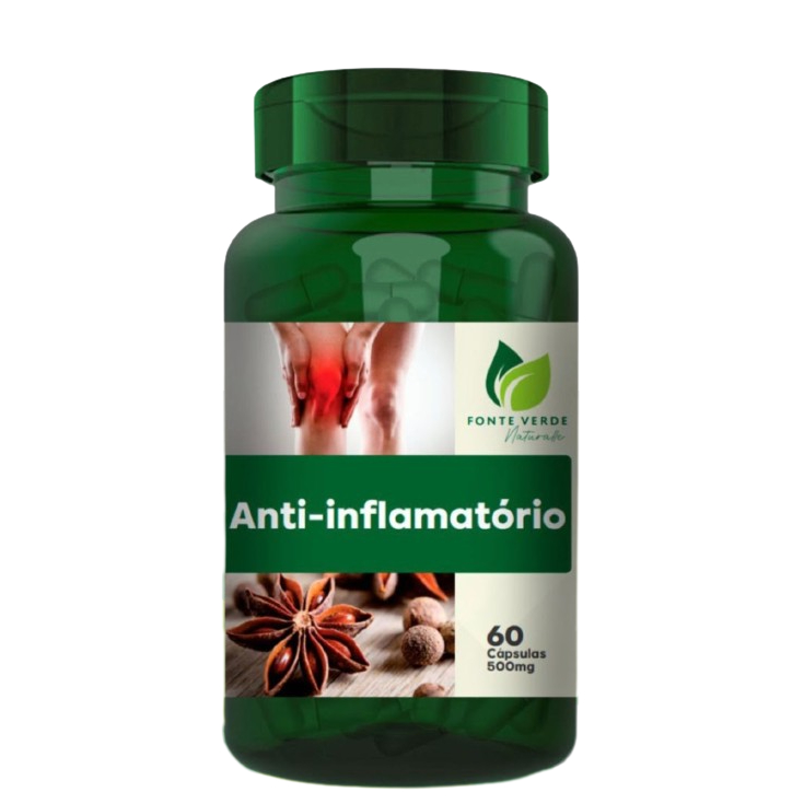 Suplemento anti inflamató.rio 120 cápsulas 500mg Fonte Verde