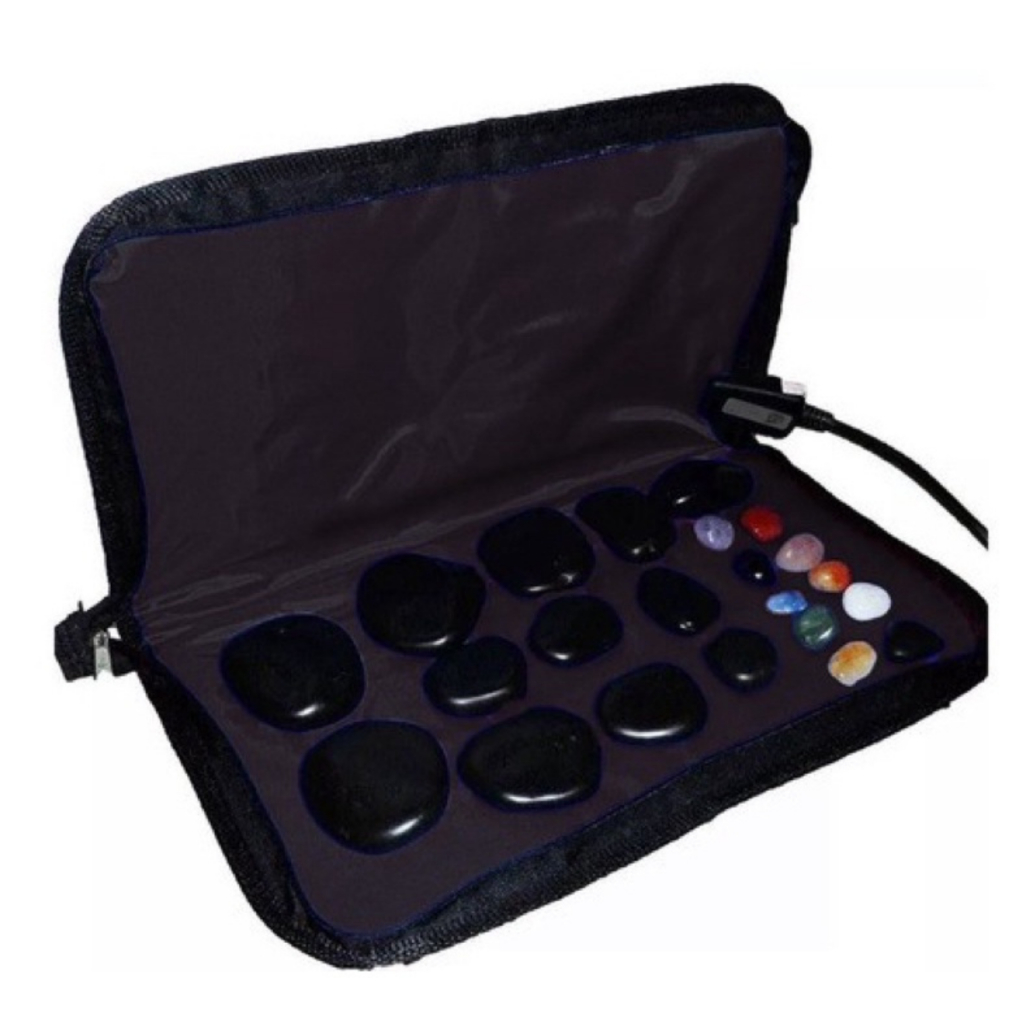 Kit Bolsa Térmica 220v + Pedra Quente Vulcânica Massagem + Chakras em Oferta na Shopee