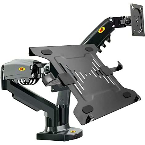 KIT SUPORTE NB F-160 DUPLO 17 A 27 CINZA GRAFITE+ BANDEJA PARA FP 02 PARA NOTEBOOK DE 10 A 17 POLEGADAS