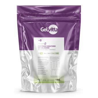 Colágeno Verisol Hidrolisado Tipo 1 Com Vitamina C Gelvitta Anti Rugas Suplementos 1 Kg