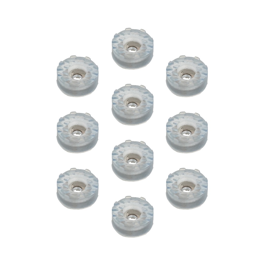 50 Sapata Escada Transparente Silicone Móvel Poltrona 18mm