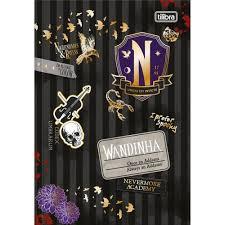 Caderno brochurao wandinha 80fls capa dura - Tilibra