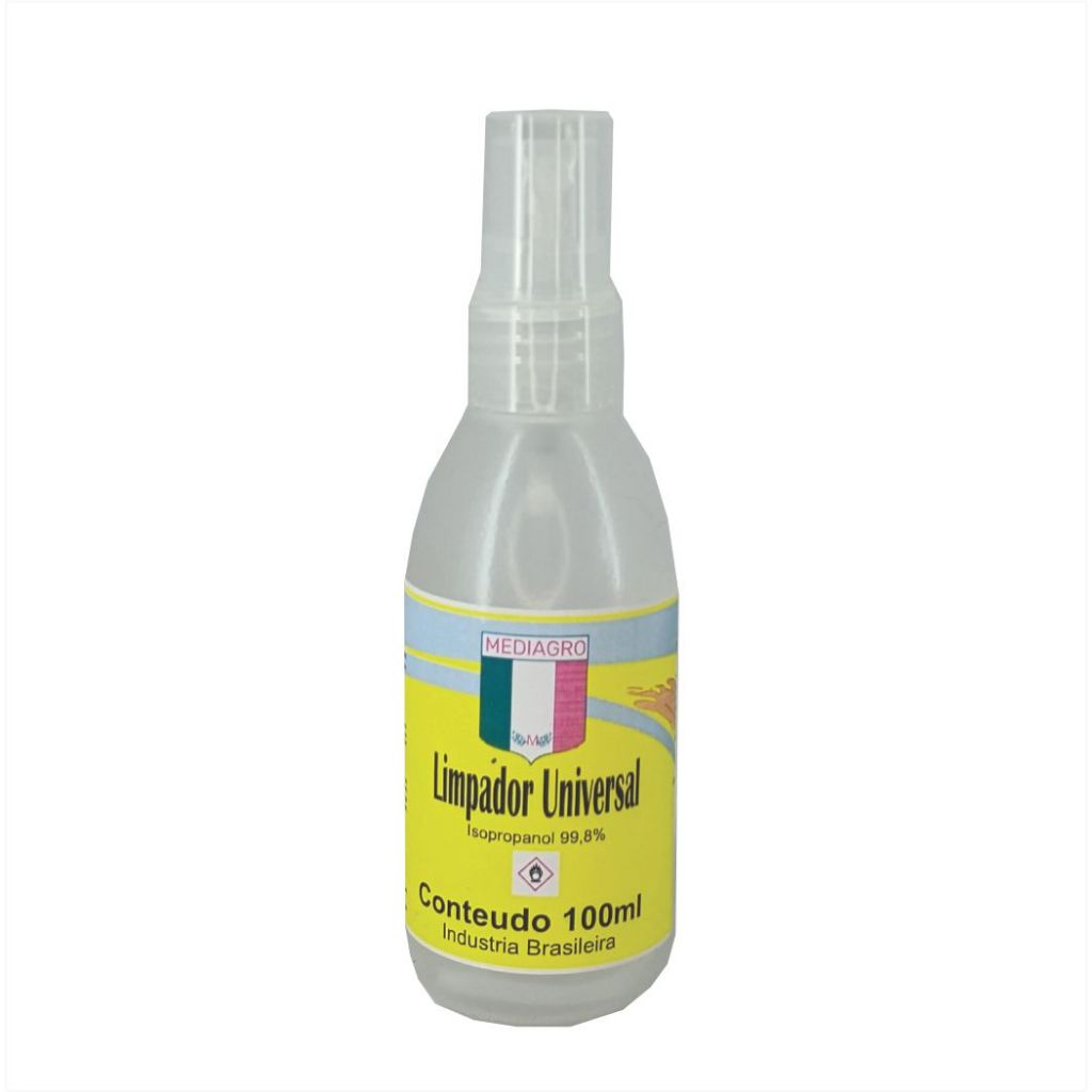 LIMPADOR UNIVERSAL MEDIAGRO 100ML DE TELAS, TECLADOS, COMPONENTES ELETRONICOS E CELULRES