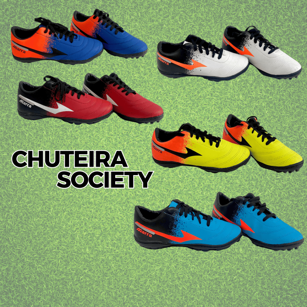 Tênis Chuteira Society M3 ENVIO RÁPIDO✅ Super Reforçada Costurada Futebol Adulto Unissex PROMOÇÃO em Oferta na Shopee