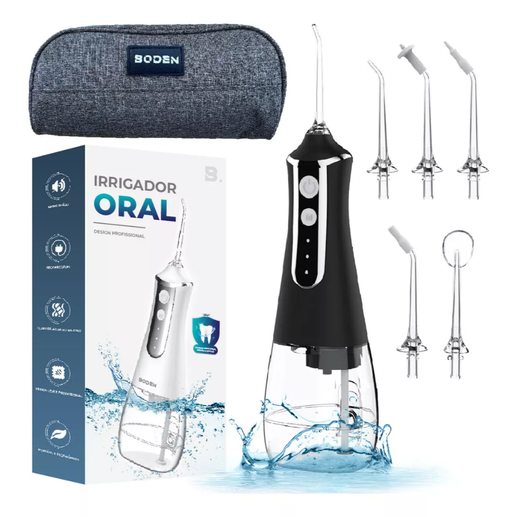 Irrigador Oral Bucal E Dental Higiene Limpeza 5 Bicos Novo