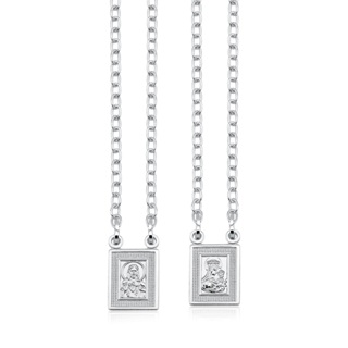 Escapulario Sagrado Coração Jesus e Nossa Senhora cartier 60cm em Oferta na Shopee