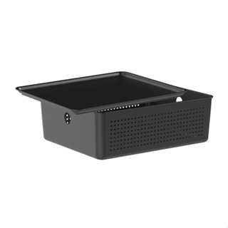 Cesto Organizador 5,4 Litros C/Tampa 27 x 22 Caixa Organizadora Lavanderia Banheiro Armário Ou Flow em Oferta na Shopee