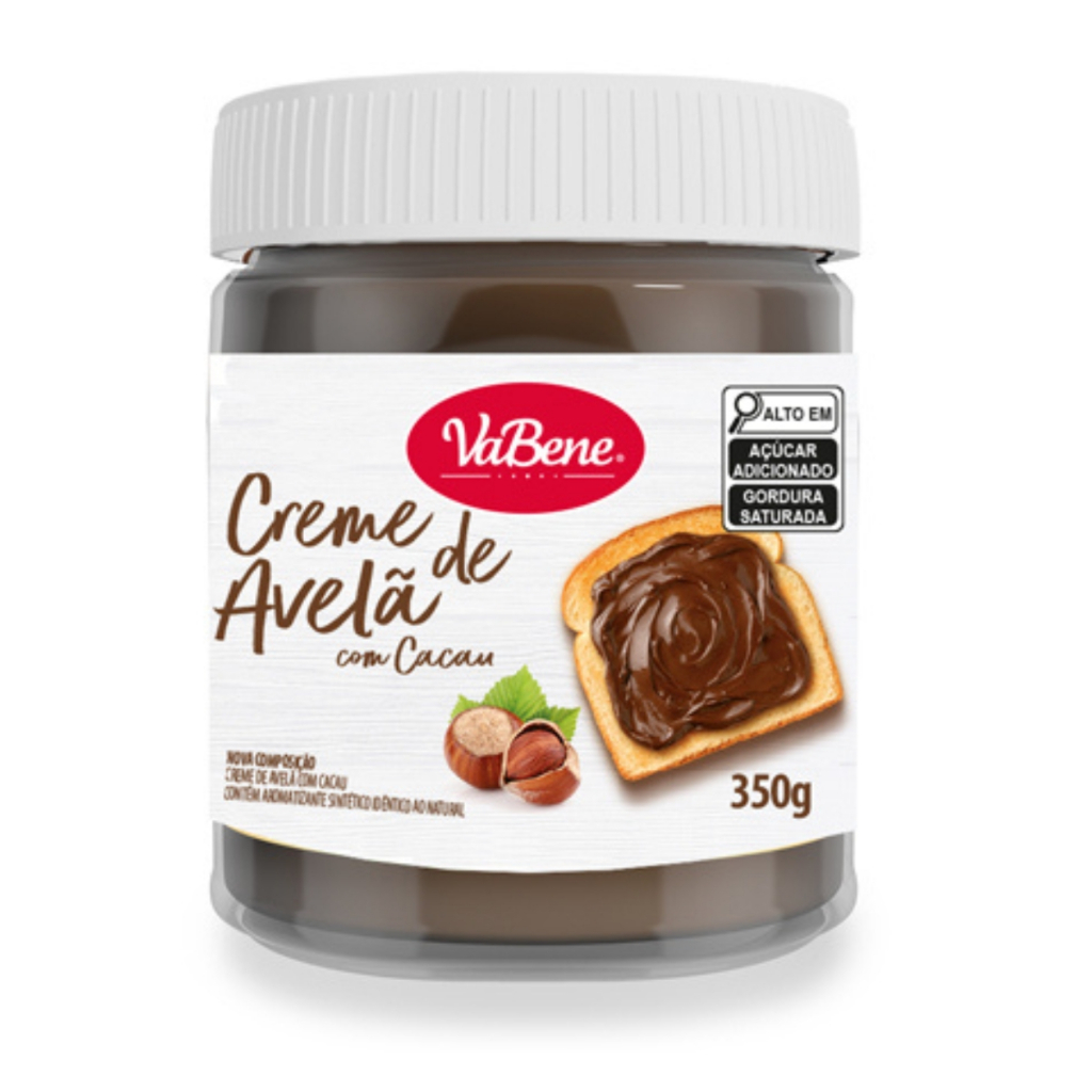 Creme De Avelã Com Cacau 350g Vabene em Oferta na Shopee