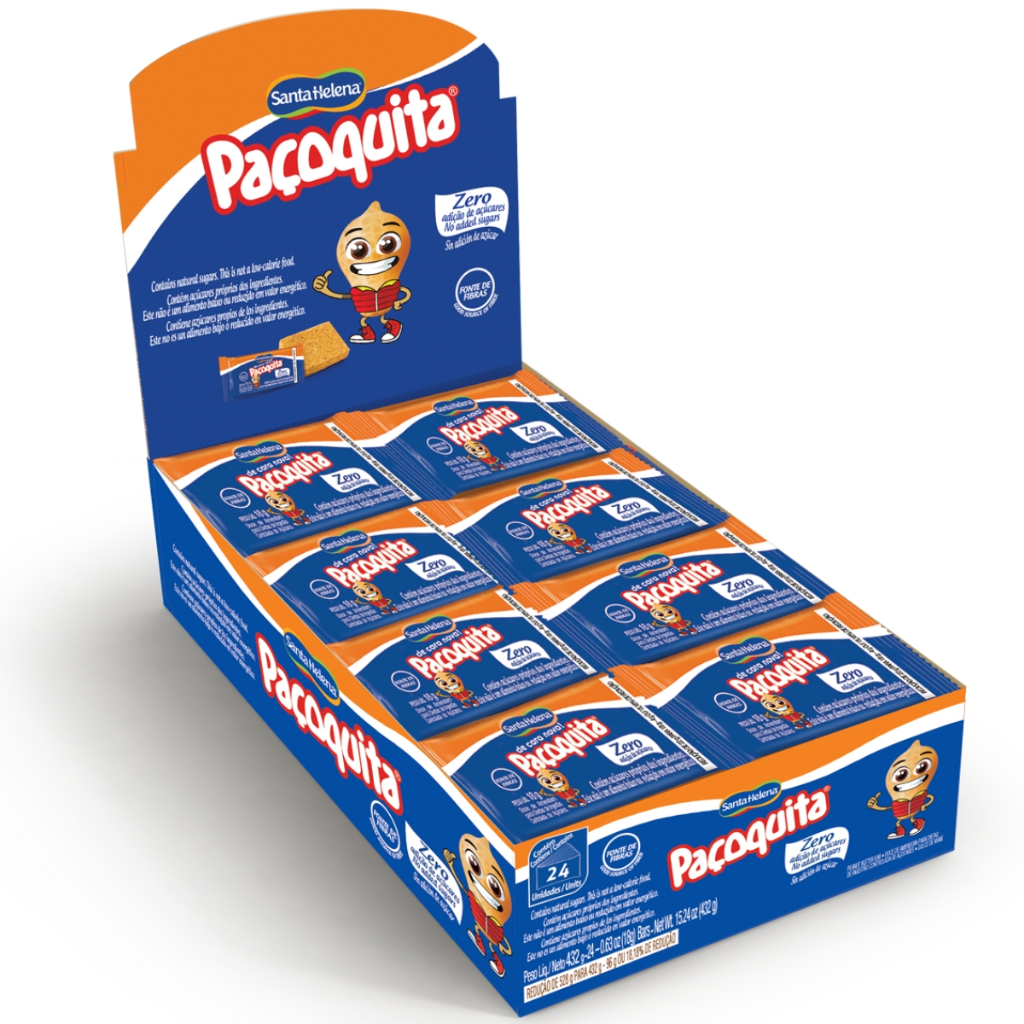 Paçoquita Paçoca Diet Zero C/24 Unidades 432g Santa Helena