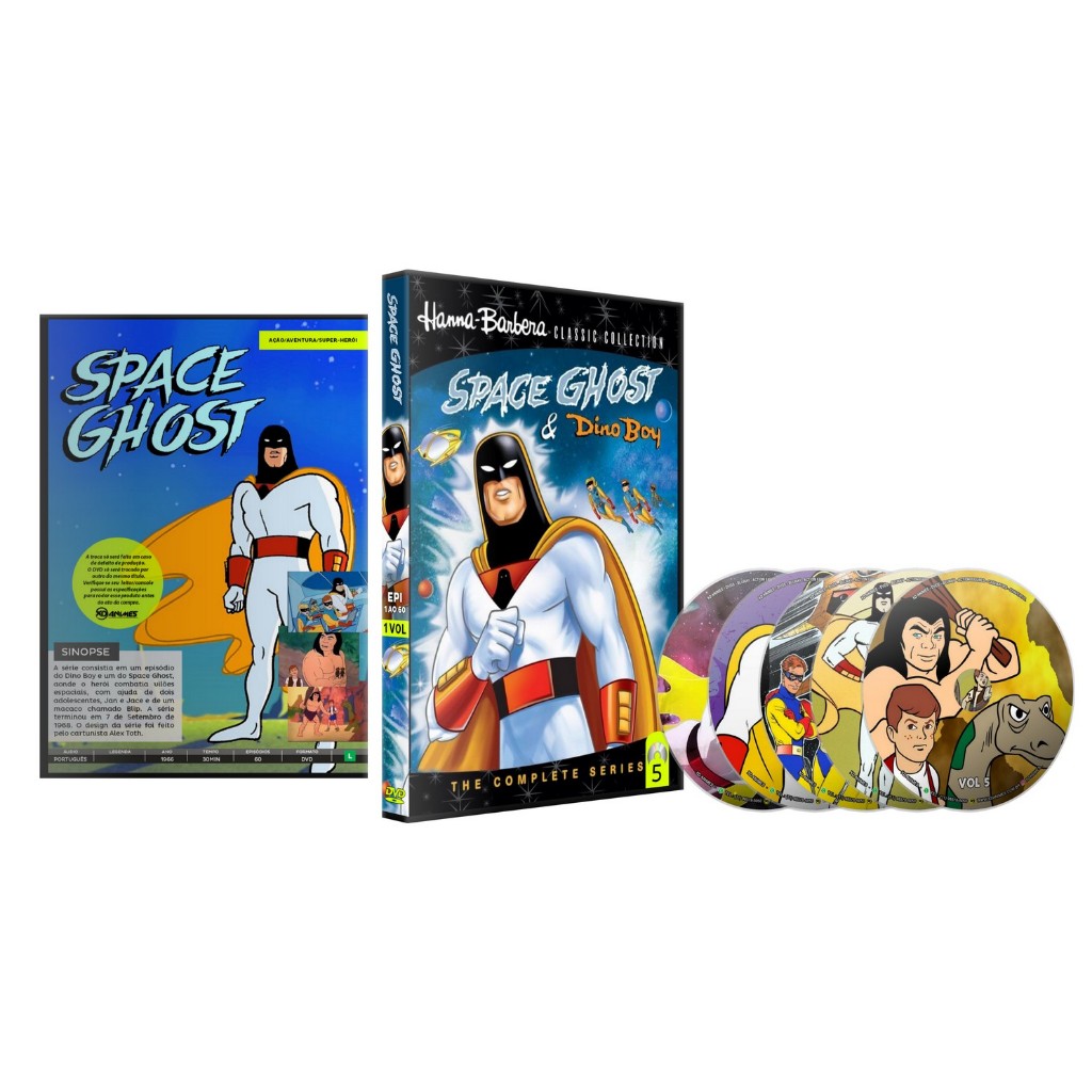 Dvd Space Ghost & Dino Boy Série Completa Dublado Hd