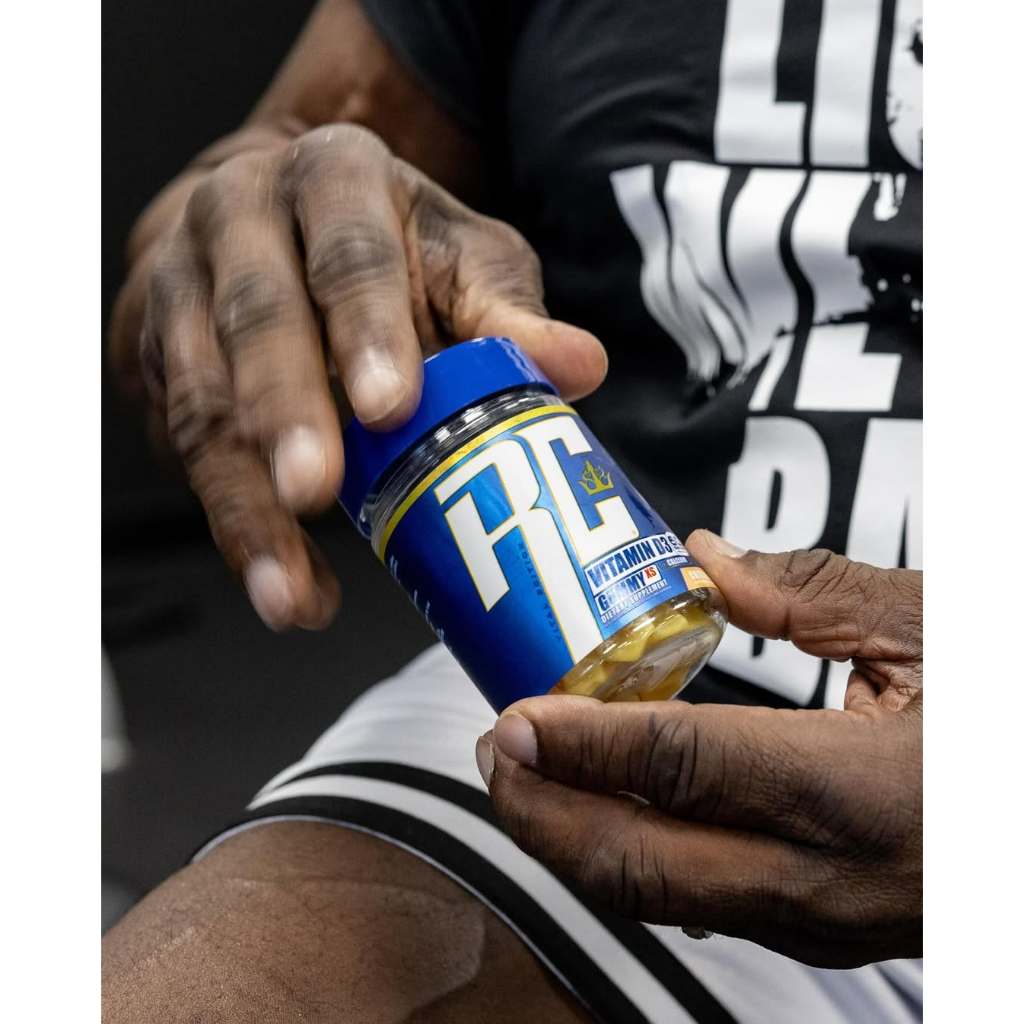 Vitamina D3 + Calcio Original Importada Ronnie Coleman Suplemento em Gummie Sabor Algodão Doce em Oferta na Shopee