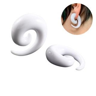 Alargador Expansor Espiral Caracol BRANCO Body Piercing em Oferta na Shopee