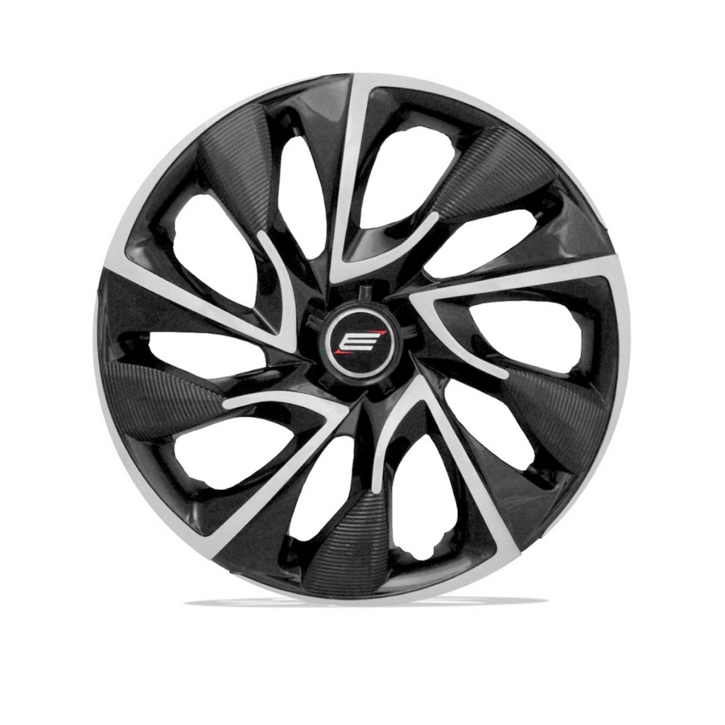 Jogo Calota ELITTE Aro 14 modelo DS4  VW FIAT GM TOYOTA RENAULT  PRETO/ PRATA