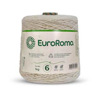 Barbante EuroRoma Cru N°6  1Kg em Oferta na Shopee