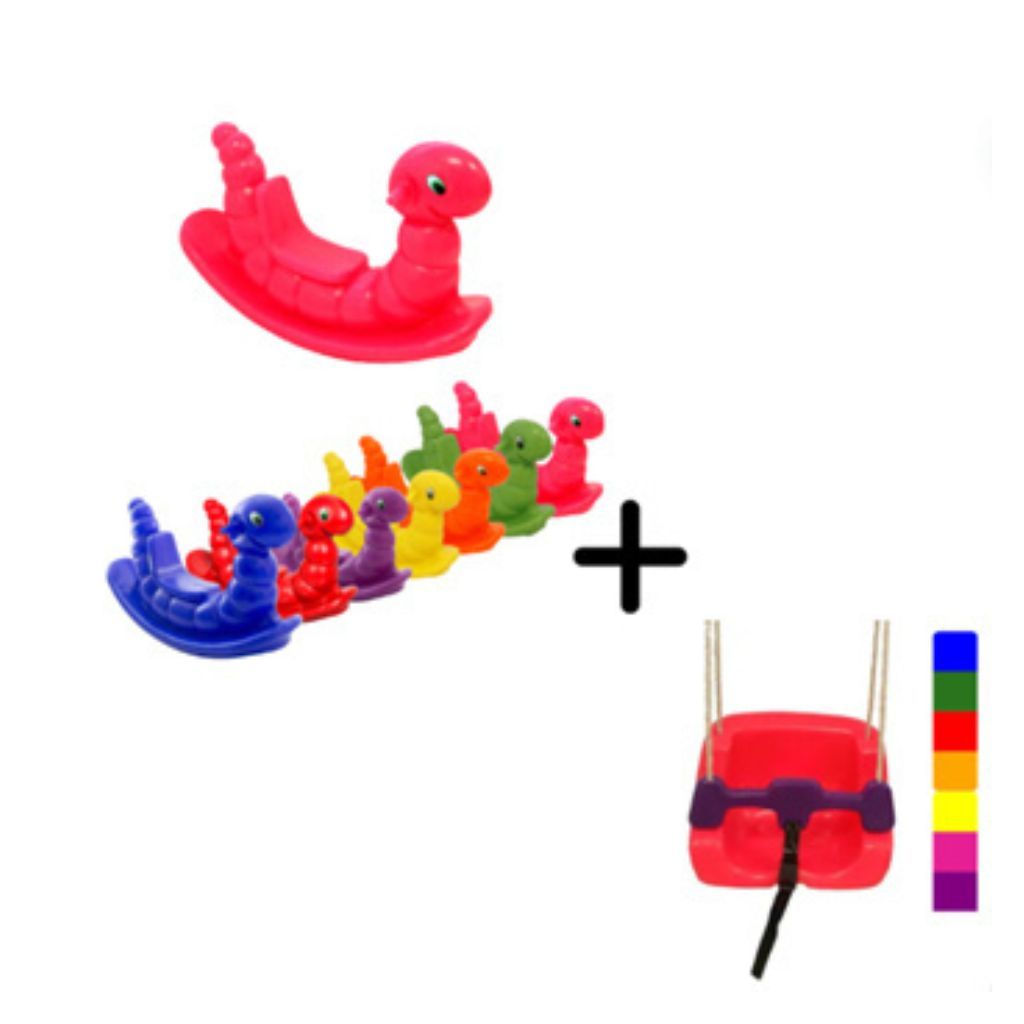 Nhoca Infantil + Balanço Quadrado - Diversão para Playgrounds