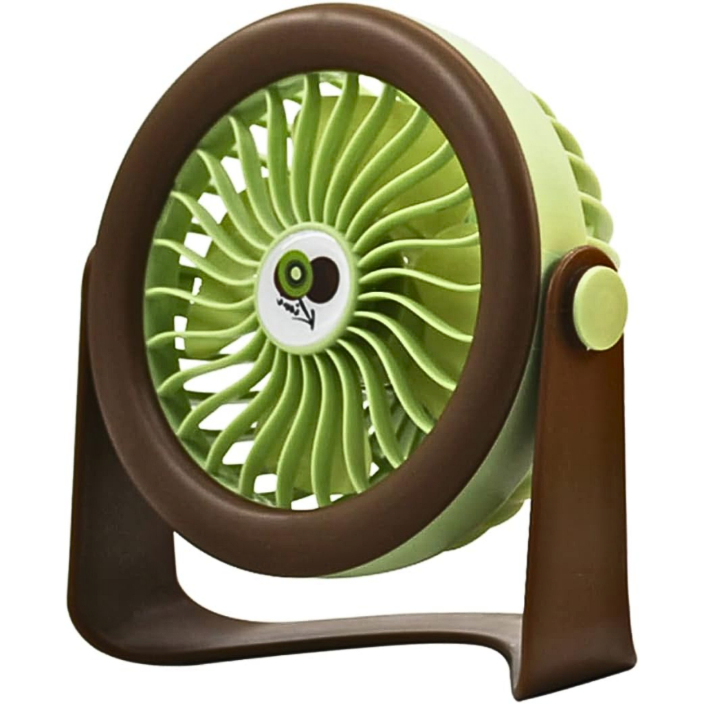 Mini Ventilador Recarregável Ventilador De Mesa Ventilador Giratório Pequeno Kiwi