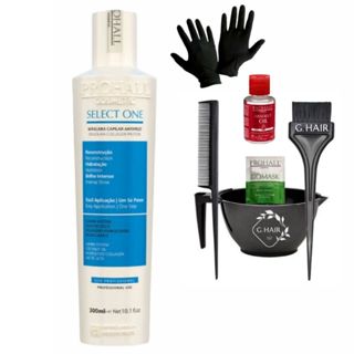 Prohall Select_One 300ml - Tratamento + Aplicação + Óleo + Sache em Oferta na Shopee