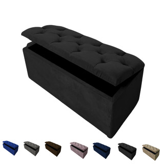 Baú Solteiro Pé De Cama Capitonê Decoração Guarda Objetos Quarto Sala em Oferta na Shopee