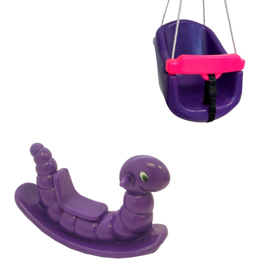 Brinquedos para Playground: Kit Gangorra Minhoca Nhoca + Balanço Infantil