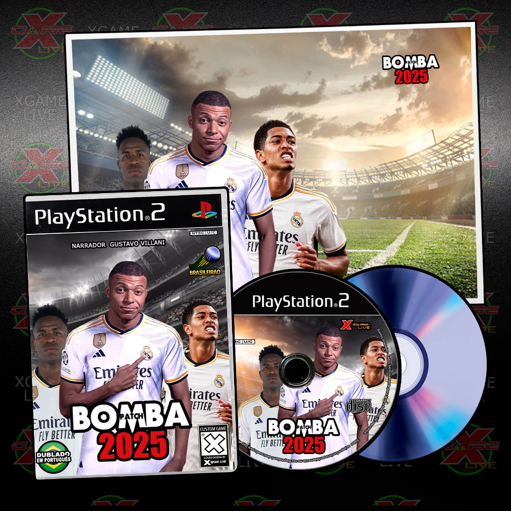 BOMBA PATCH 2025 + POSTER  PS2 / Play 2 Repro Patch By XGAMELIVE