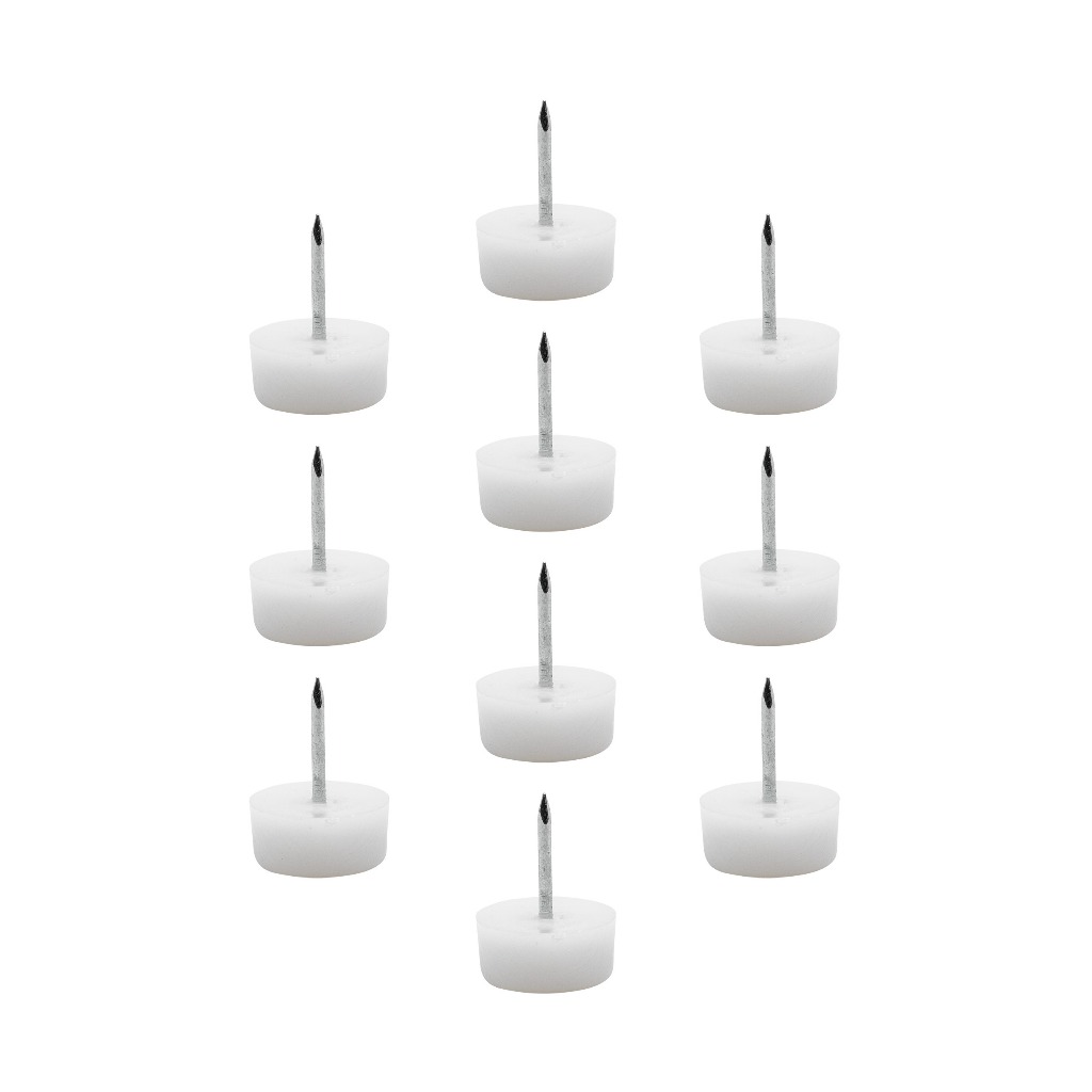 Kit 16 Uni Sapata Pézinho Com Prego Poltrona Nivela Cadeira 22mm